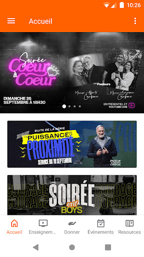 Android application Église MCI Canada screenshort