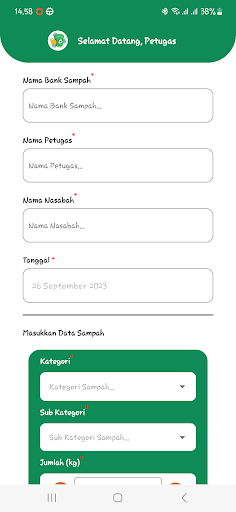 Bank Sampah Screen 2