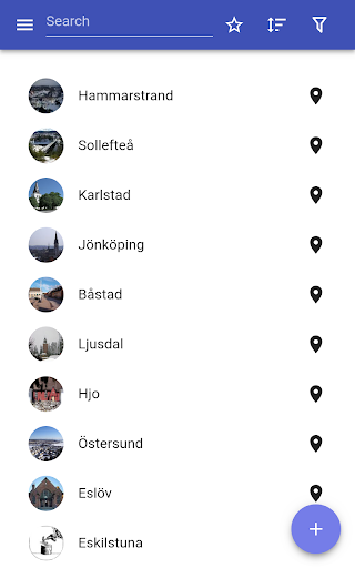 Cities in Sweden