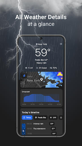 Rainbow Weather: AI Forecast Screen 2