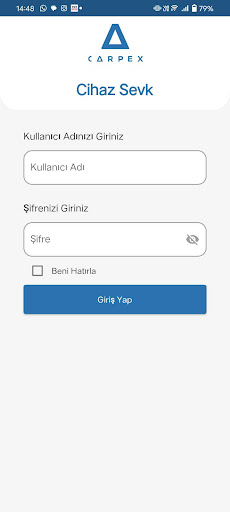 Android application Carpex Cihaz Sevk screenshort