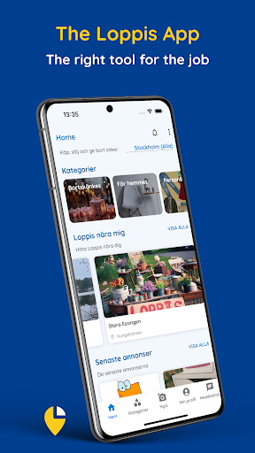 Android application Loppis screenshort
