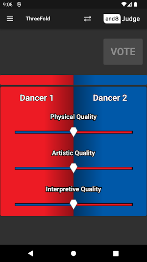 Android application and8 Judge ThreeFold screenshort