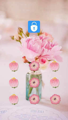 Android application AppLock Theme Pink Love screenshort
