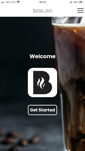 Android application Basilian Coffee Shop screenshort