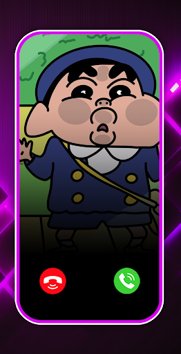 Android application Crayon Shin Chan Fake Call screenshort