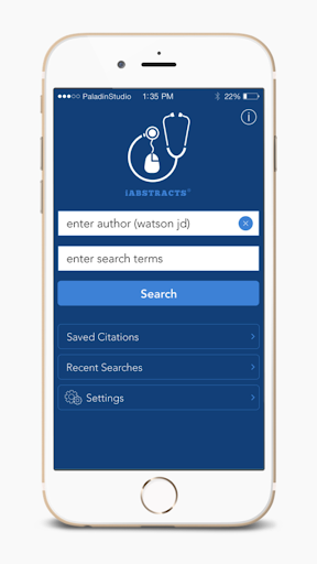 Android application iAbstracts screenshort