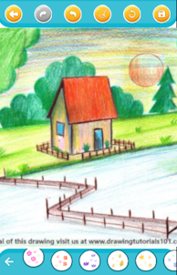 scenery coloring page