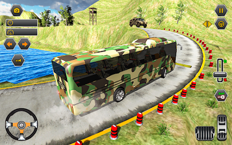 Army bus driving games 3d  screenshots 19