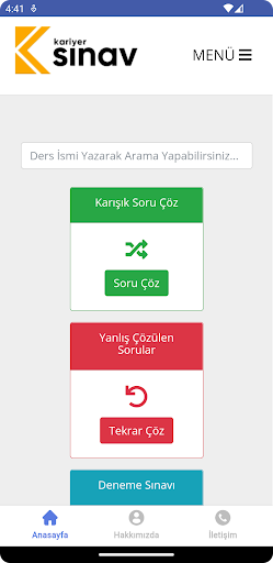 Kariyer Sınav ekran görüntüsü