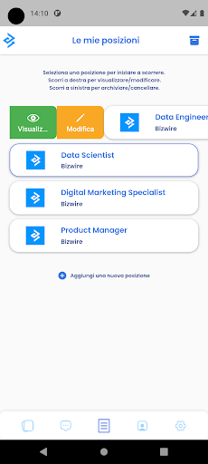Android application Bizwire screenshort