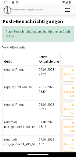 BurschenIntern Screen 3