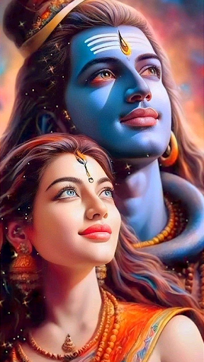 Shiv Parvati 2024 Wallpaper Screen 2