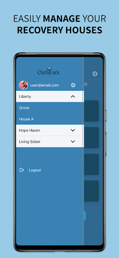 Android application Oathtrack screenshort