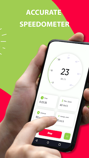 Bike Tracker - Speedometer Screen 2