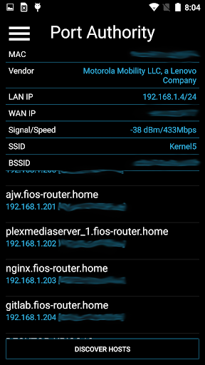 Android application Port Authority (Donate) screenshort