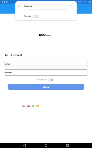 Android application GEO.works Mobile screenshort