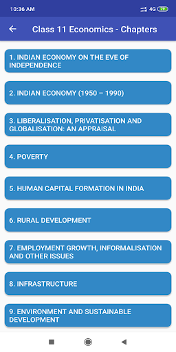 Class 11 Economics NCERT Book Screen 2