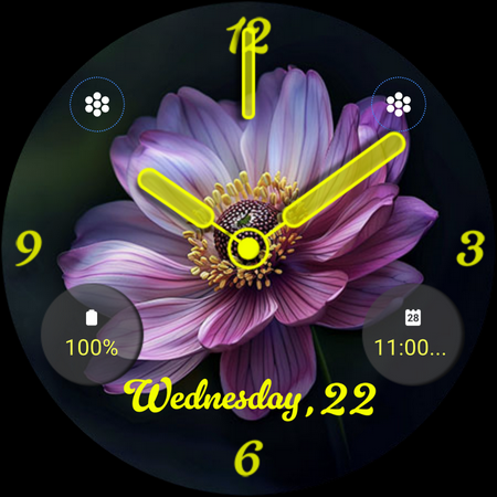 ART035 Flower Watch Face screenshot 27