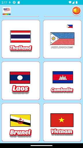 world flag coloring game Screen 3