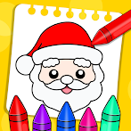 Santa Rainbow Canvas