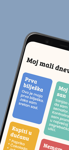 Android application Moj mali dnevnik screenshort