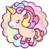 Cute baby Unicorn Mobile Theme icon