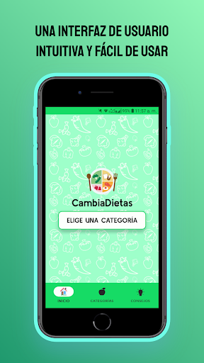 Android application CambiaDietas screenshort