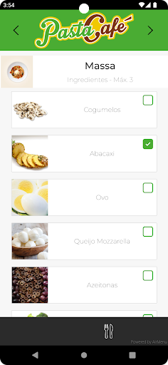 Pasta Café Screen 2