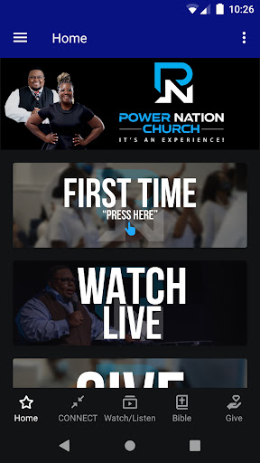 Android application Power Nation Church screenshort