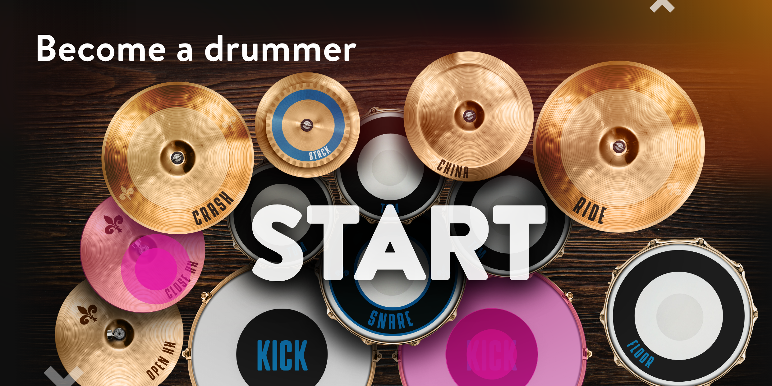 Android application Real Drum: electronic drums screenshort