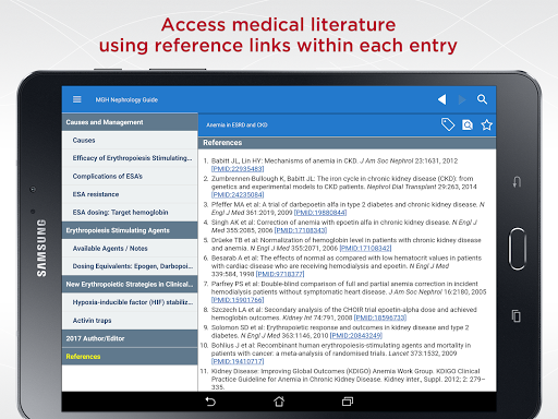 Screenshot of MGH Nephrology Guide