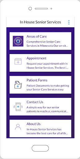 Android application In House Senior Services screenshort