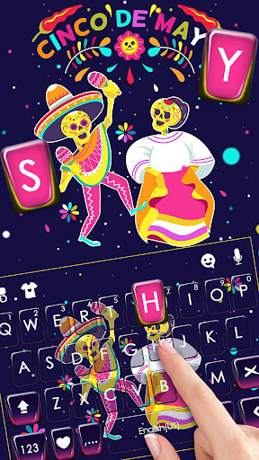 Cinco de Mayo Keyboard Theme Screen 2
