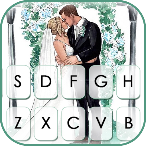 Happy Wedding Keyboard Backgro logo