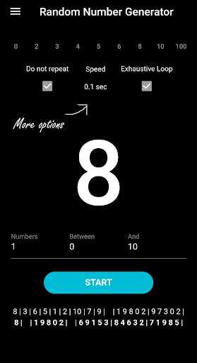 Random Number Generator Screen 2
