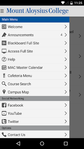 Android application MyMAC Mobile - Mount Aloysius screenshort