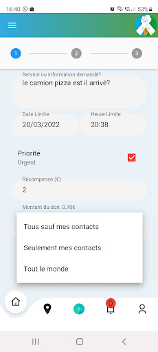 Android application MissionMe Help, Talk, Win screenshort