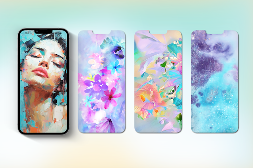 Android application Watercolor wallpapers screenshort