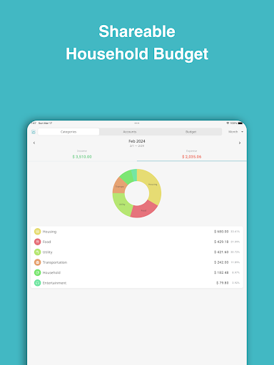 Household Budget - MoneyBoard 15