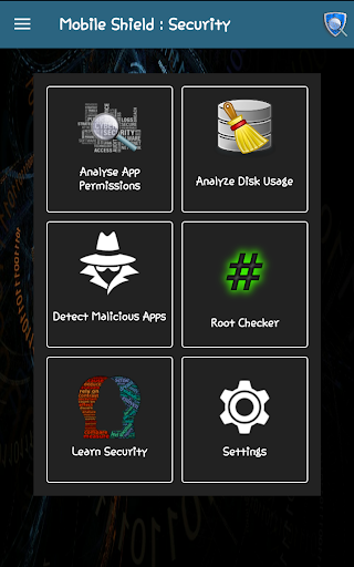 Android application Mobile Shield: Security screenshort
