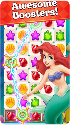 New Match 3 Mermaid Match Puzzle