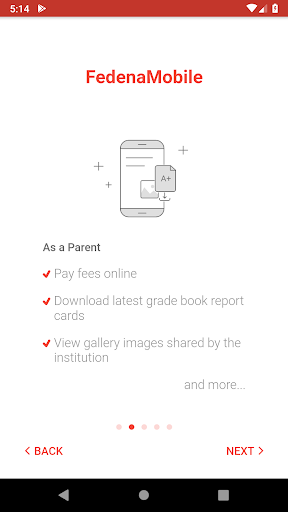 Fedena Mobile App Screen 2