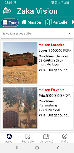Android application Zaka Vision screenshort