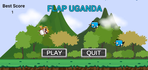 Android application Flap Uganda Bird screenshort