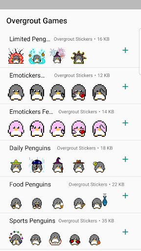 Android application Pixel Penguins - WAStickersApp screenshort