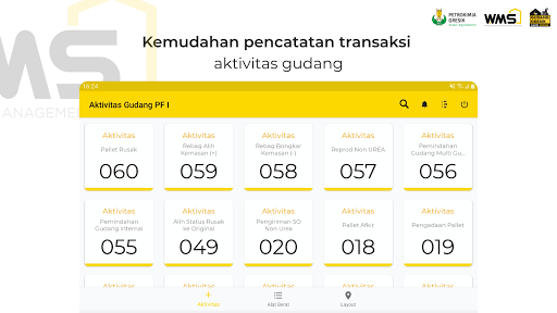 Android application WMS Petrokimia Gresik screenshort
