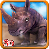 Angry Rhino Simulator 3D icon