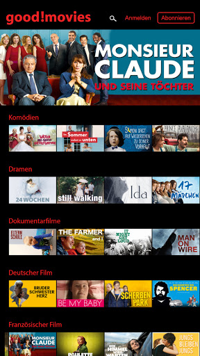 Android application good!movies Channel screenshort