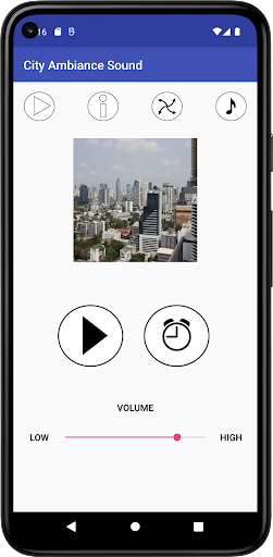 Android application City Ambiance Sound screenshort